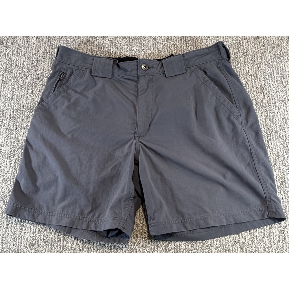 Lot of 3 Duluth Trading Nylon Shorts Large Beige Flex Dry On The Fly Relaxed Fit - Picture 2 of 13